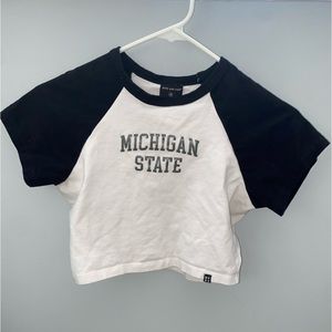 MSU michigan state crop top